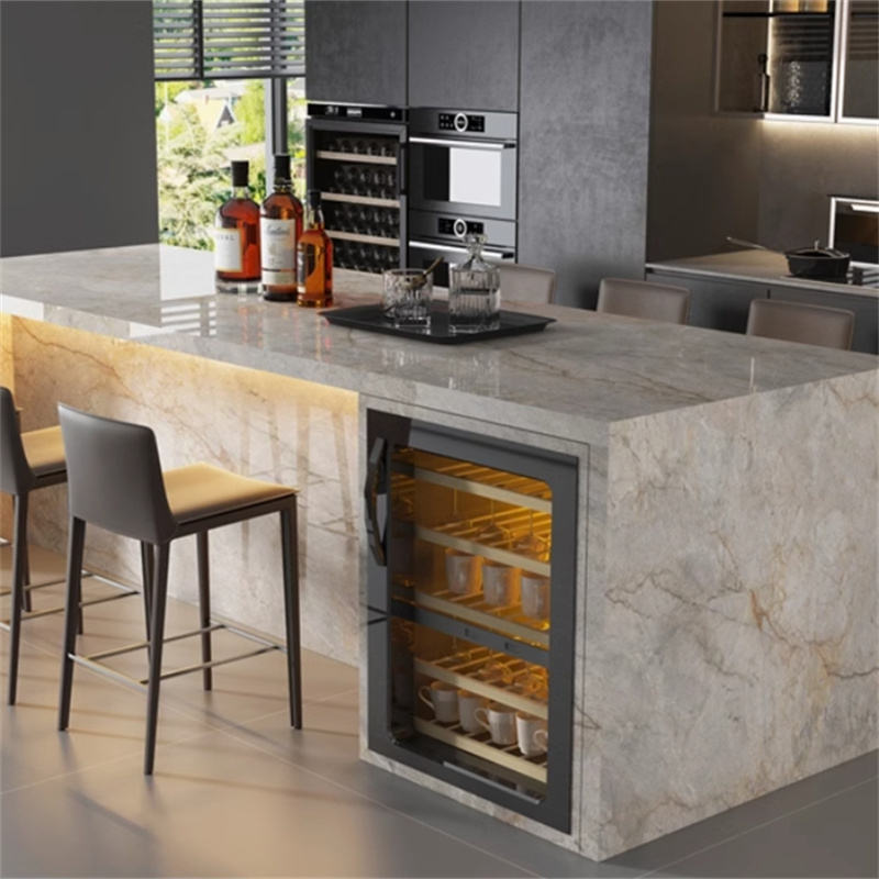 LumiStone HaloEdge Indoor Kitchen Island