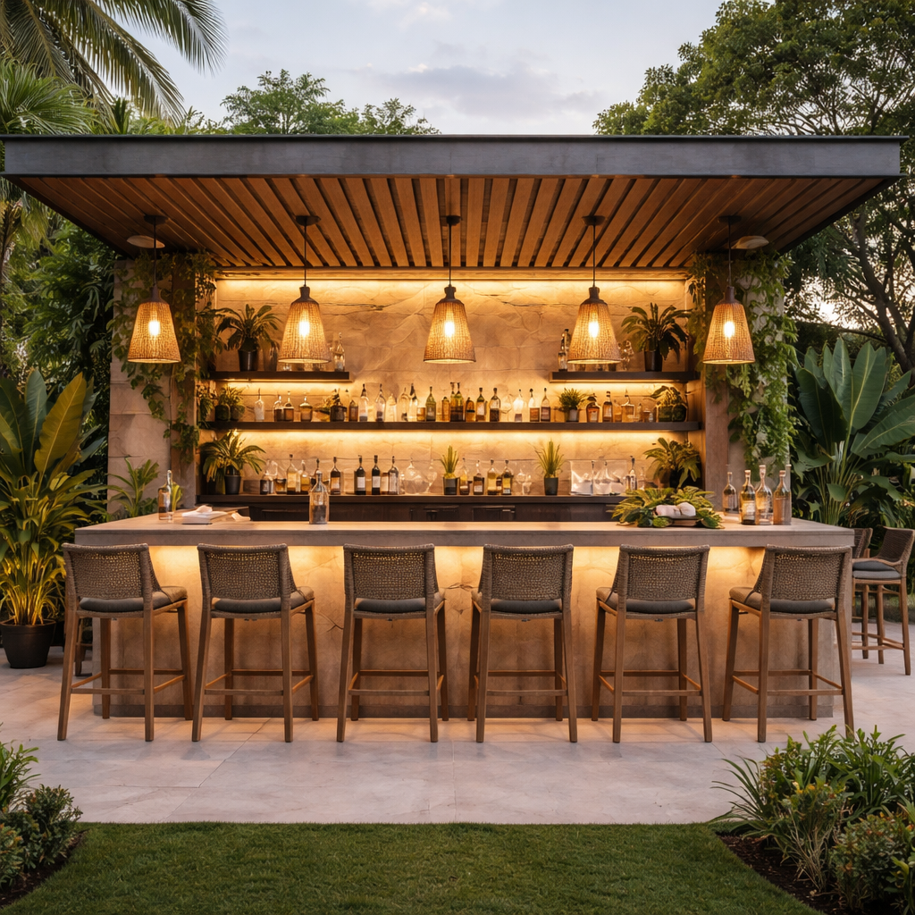Solara Cove Luxury Outdoor Bar Pavilion